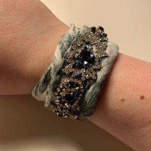 ✨ Anthropologie crystal bandana wrap bracelet